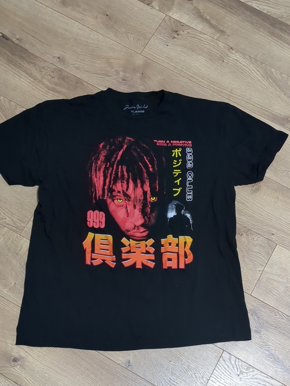 Juice WRLD 999 Club Legends Never Die Black T-Shirt Size XL